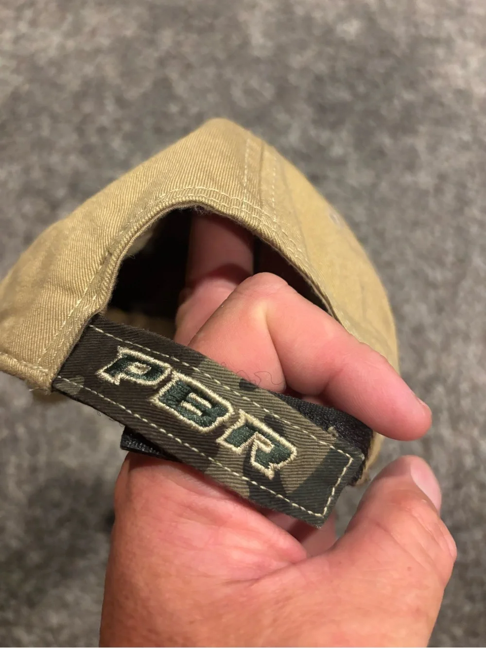 Kids Camo and Tan PBR Baseball Cap